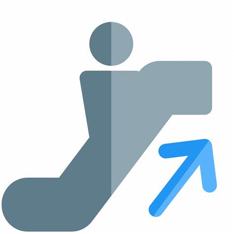 Escalator, up, direction, navigation icon - Download on Iconfinder