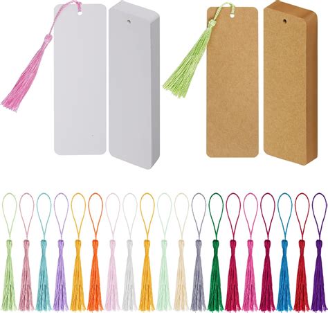 Blank White Bookmarks 24 Pack For Diy Create Your Own