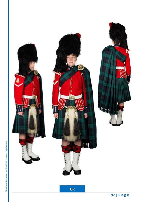 Scots Regimental Band No1 Dress Ceremonial Full Other Ranks Donne