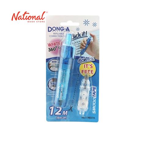 Dong A Refillable Correction Tape 119037a 5mmx6m Blue
