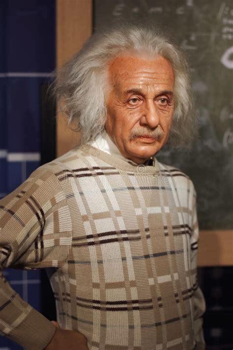 Albert Einstein Scientist Madame Tussauds Wax Museum London Stock