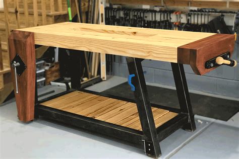 Share this link with your friends and your social media, thanks. Steel and Wood Roubo Workbench - Spruc*d Market