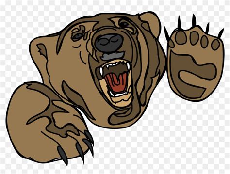 Angry Grizzly Bear Cartoon