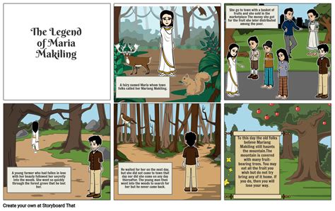 The Legend Of Maria Makiling Storyboard By De1cc3bd