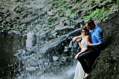 Waterfall Couple In A Waterfall Waterfall Sessions Mississippi Photographer Mississippi