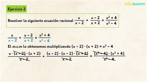 ecuaciones racionales matemáticas 1º de bachillerato