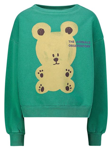 The Animals Observatory Sweatshirt Bear Kids Green