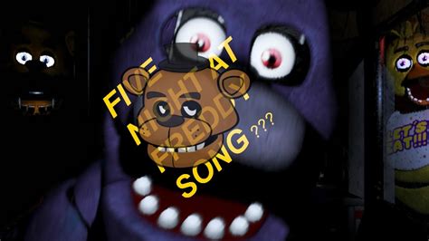 Five Nights At Freddy's Song - FIVE NIGHTS AT FREDDY'S SONG! - YouTube