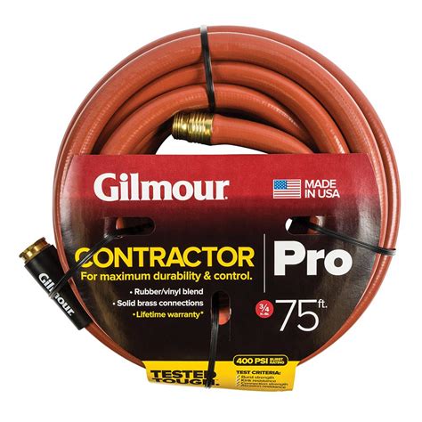 Gilmour 34 In Dia X 75 Ft Industrial Water Hose 2534075hd The Home