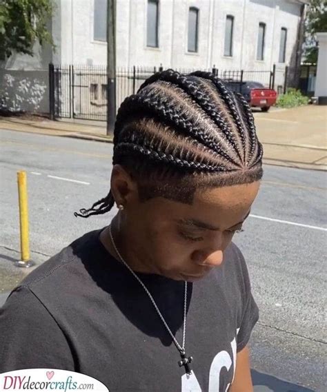 Cool And Fresh Lines Of Cornrows Cornrow Hairstyles For Men