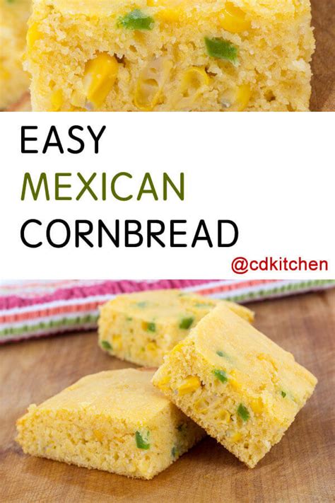 If you are new to making southern cornbread, take note of the following: Easy Mexican Cornbread Recipe | CDKitchen.com