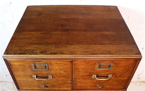 Widths may be 30, 36 (33¼ inches of filing space, measured laterally), 38, 42, or 44 inches (the last with 39¼ inches of filing space). Antique American Oak Filing Cabinet, circa 1910 at 1stdibs