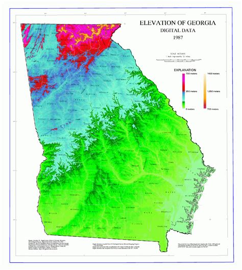 Florida Elevation Map By County Printable Maps