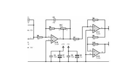 balanced audio distribution amplifier circuit diagram