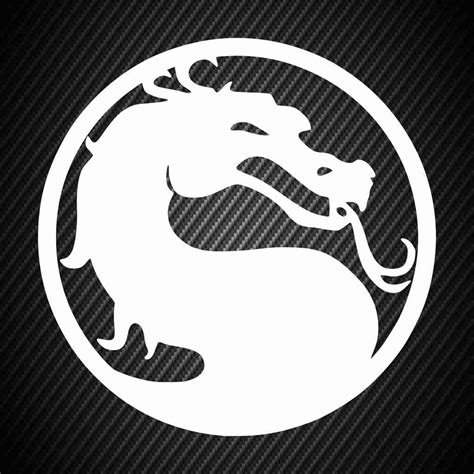 Mortal Kombat Symbol Sticker Emblem Logo Mortal Komba