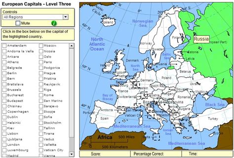 Half a hundred acre wood u.s.a. Interactive map of Europe Capitals of Europe. Expert. Sheppard Software - Mapas Interactivos de ...