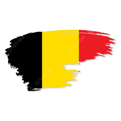 Gambar Bendera Nasional Belgia Dengan Latar Belakang Transparan