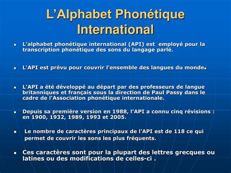 Ppt Lalphabet Phonétique International Powerpoint Presentation Free