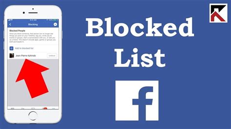 How To View All The People You Have Blocked Facebook App Youtube