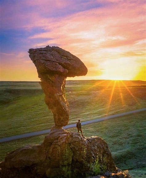 Balanced Rock Is Easiest To Access Via Buhl On Us Highway 30 The