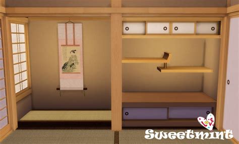Japanese Style Sweetmint Sims 4 Japanese Style House Sims 4 Cc