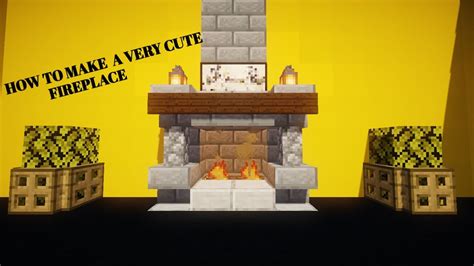 How To Make A Very Cute Fireplace In Minecraft Como Hacer Una Linda Chimenea En Minecraft Youtube