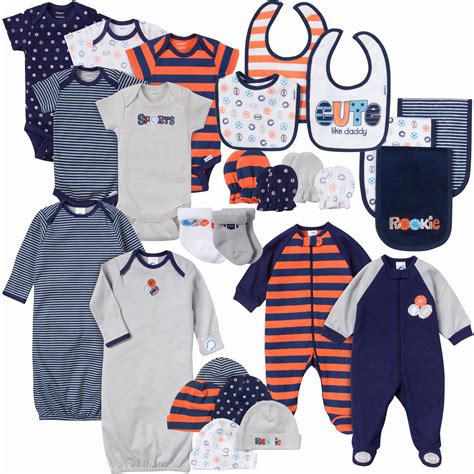 This 26-piece set for baby boy has everything a new mom needs! This 100