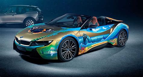 There, this bmw electric sports car and its distinctive design will join a host of its legendary ancestors in the company's model back catalog. BMW i8 Roadster "4 Elements" Art Car Will Help Clean Our ...