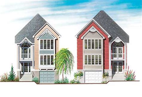 All of our house plans can be modified. Townhouse-Like Split Level - 21410DR | Canadian, Metric ...