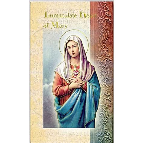 Immaculate Heart Of Mary Novena Folded Prayer Card The Catholic