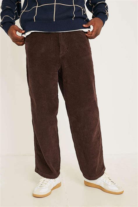 Bdg Baggy Boi Chunky Brown Corduroy Trousers For Men Lyst