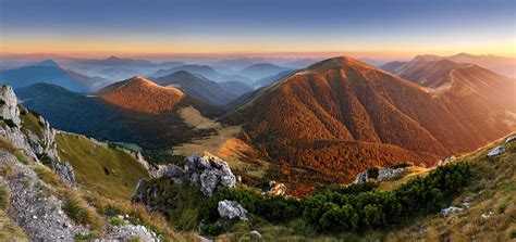 Slovakia Mountain Peak Rozsutec At Sunset 2048 Img