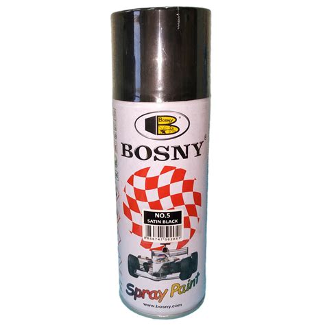 Ride in style with bosny spray paints! SATIN BLACK bosny spray paint no. 5 | Shopee Philippines
