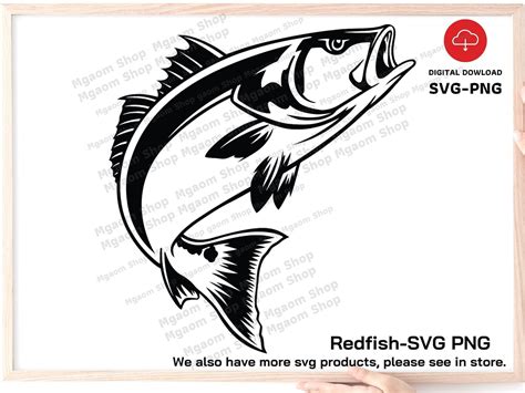 Redfish Svg Redfish Jumping Svg Red Drum Fish Svg Fishing Etsy UK