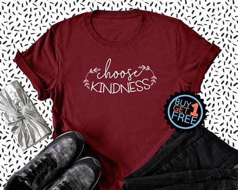 Choose Kindness Tshirt Women Shirt Positive Shirt Be Kind Etsy