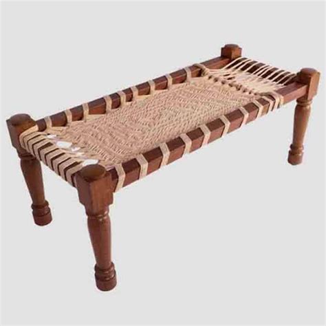 wooden charpai old indian rajasthani villagers khat bed for home desi beautiful handmade solid