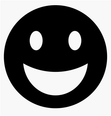 Smiley Face White Png Happy Face Silhouette Png Transparent Png