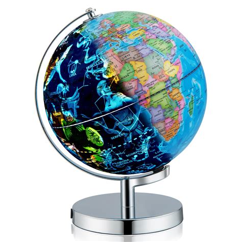 Buy Goplus Illuminated Globes Of The World With Stand 9 Rotating 3