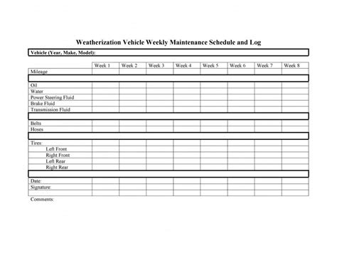15 Truck Maintenance Log Sample Excel Templates