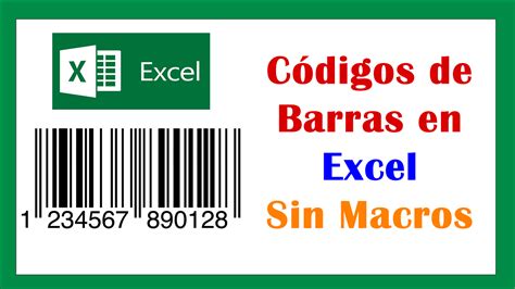 Lo que necesita saber sobre códigos de barras en Excel Edwin Ortiz Herazo
