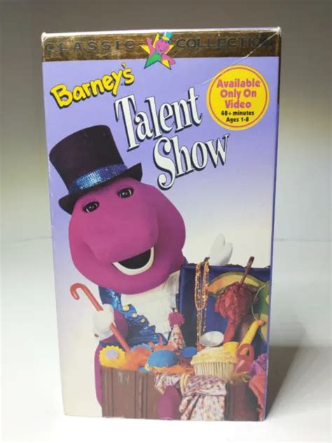 Barney Barneys Talent Show Vhs 1996 Sleeve Free Shipping 1223