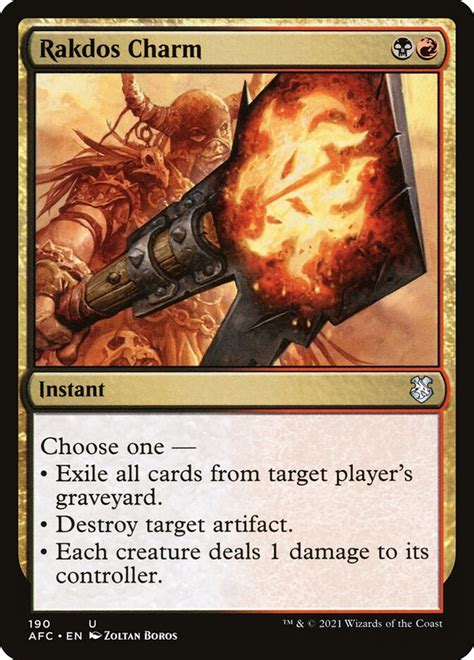 Rakdos Charm Afc Magic The Gathering Card