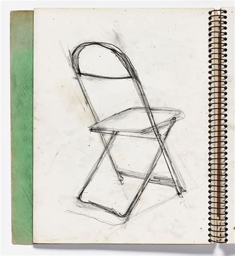 Undefined Richard Diebenkorn Sketch Book Chair Drawing