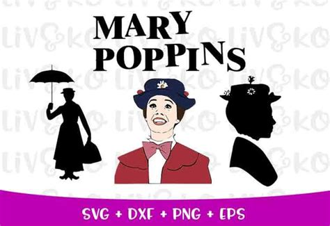 Mary Poppins Svg Mary Poppins Cut File Disney Svg Mary Etsy