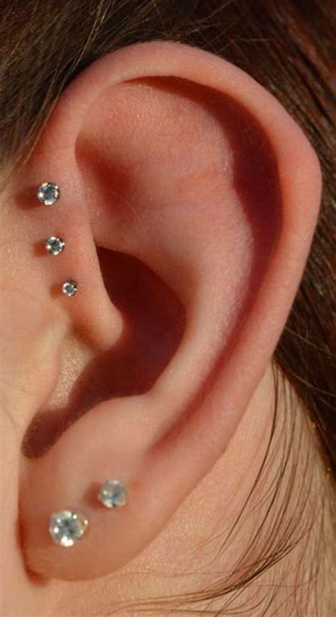 14 Cute And Beautiful Ear Piercing Ideas For Women Cute Ear Piercings Earings Piercings Ear
