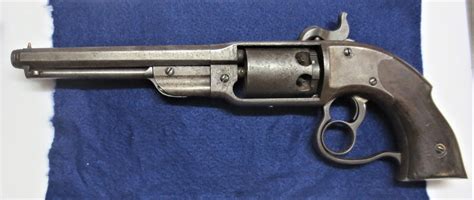 Rare Civil War Savage Navy Percussion Revolver With Threaded Muzzle