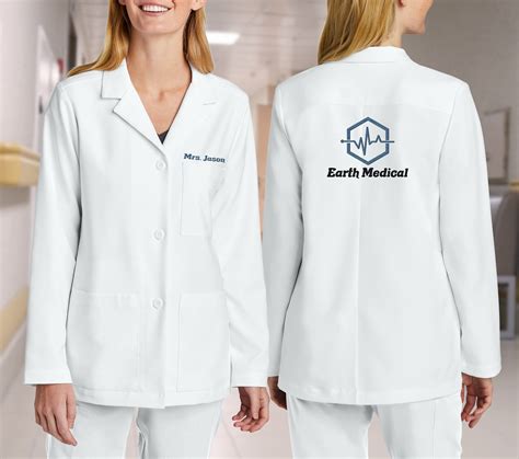 Custom Lab Coat Embroidered Medical Lab Coat Custom Women Etsy