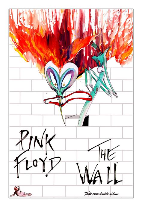 Pink Floyd The Wall Album Poster Gerald Scarfe