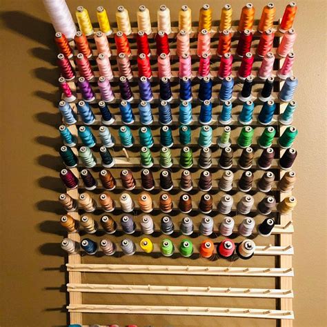 192 Spool Thread Rack 2 Inch Spacing Thread Organization Etsy