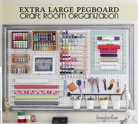Extra Large Pegboard For Craft Room Organization Creative Spaces To